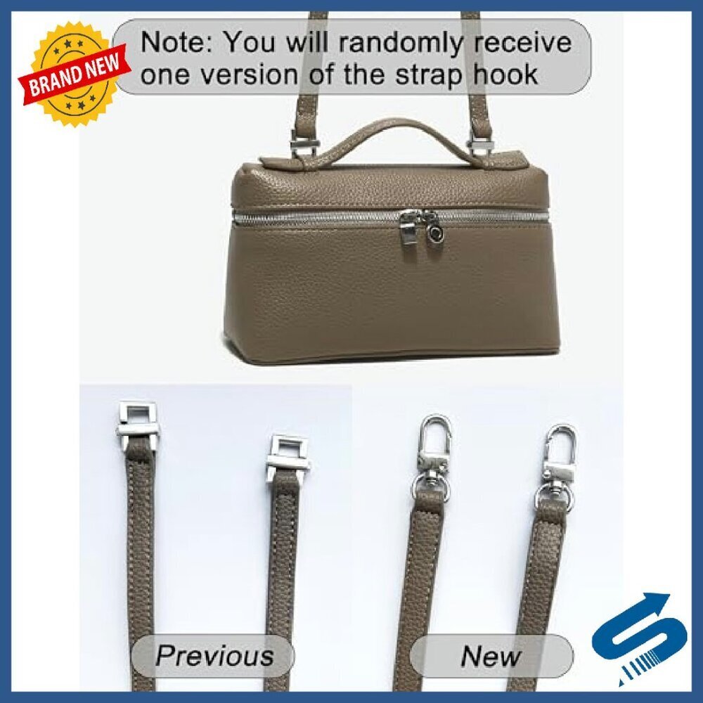 Small Leather Crossbody Bag with Top Handle, Detachable Strap, Quiet Luxury - Picture 7 of 8